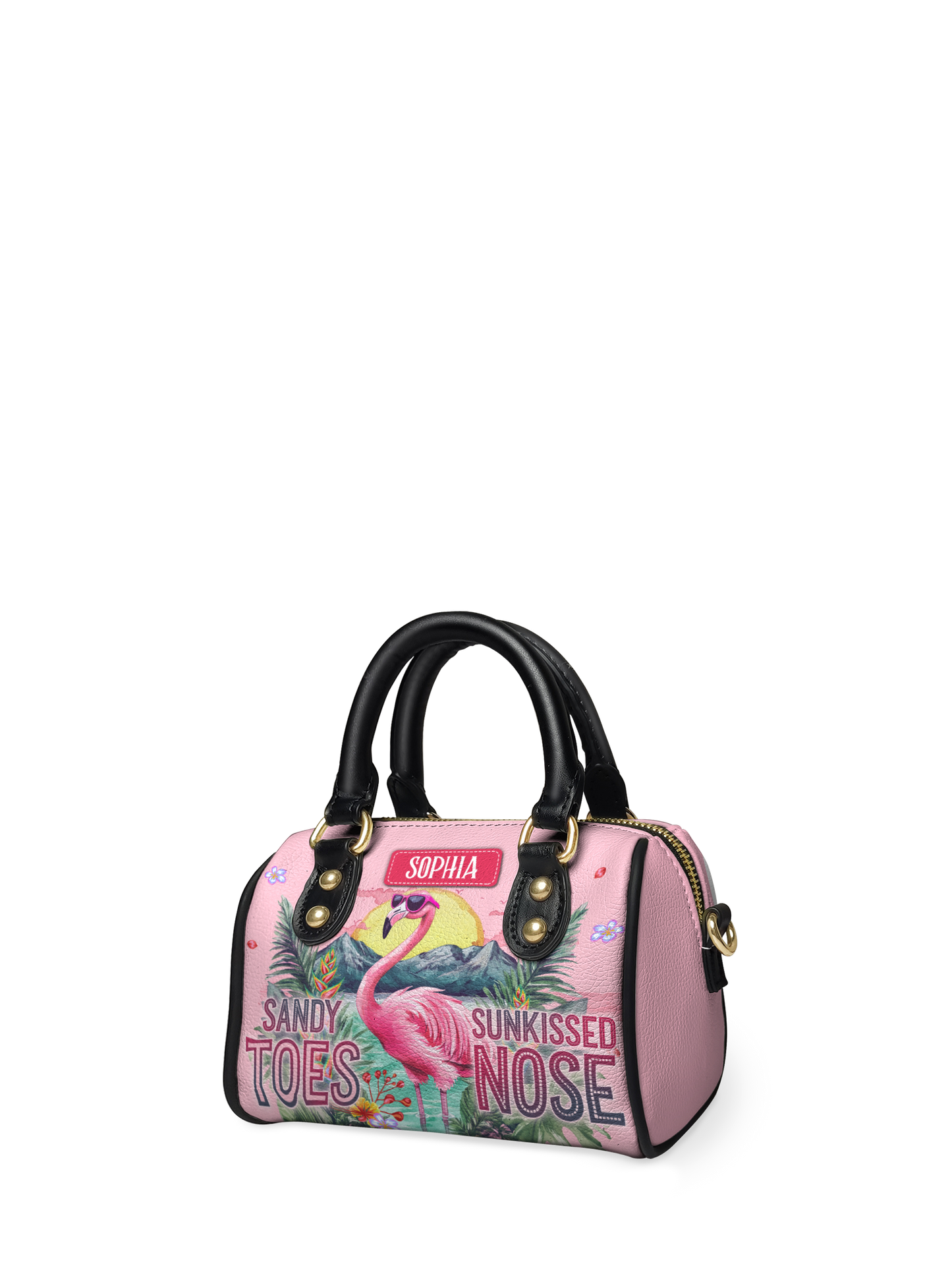 Sandy Toes Sunkissed Nose Flamingo Beach ANRZ02017675QO Mini Satchel