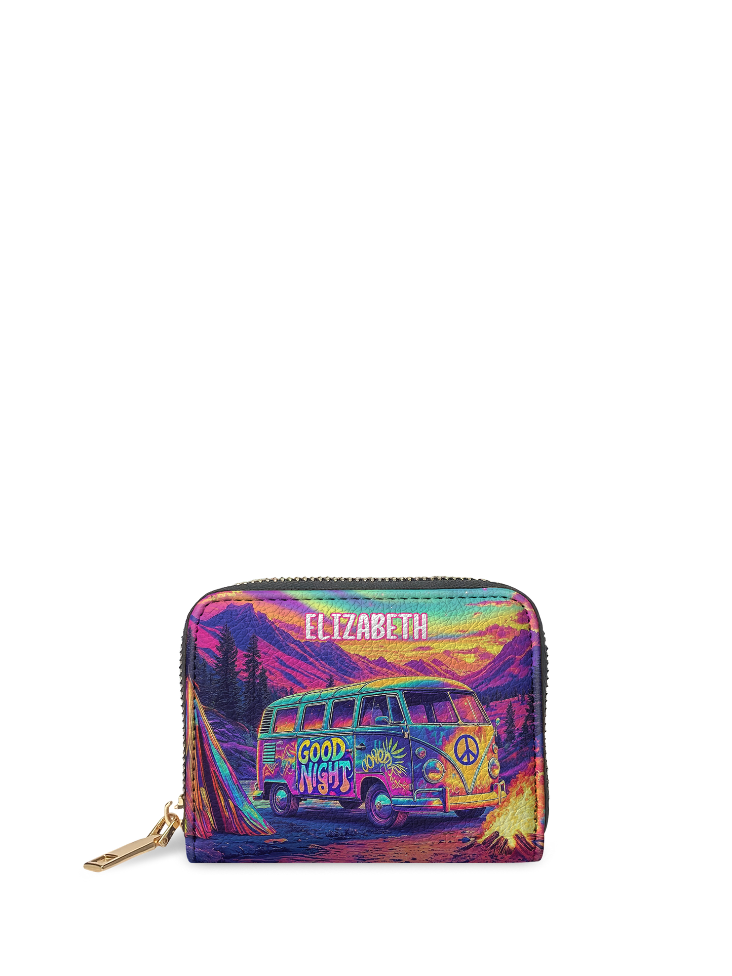 Hippie RV Van Jungle  HTRZ02010330ZF Mini Wallet