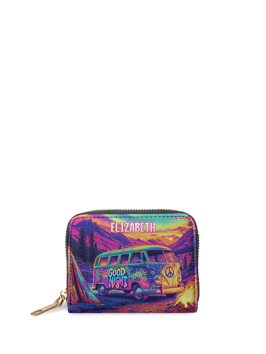 Hippie RV Van Jungle  HTRZ02010330ZF Mini Wallet