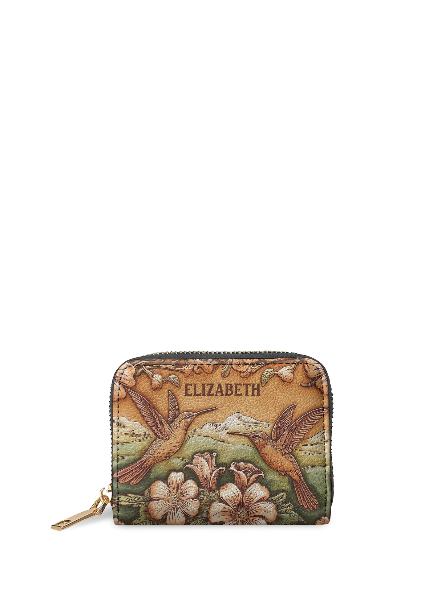 Hummingbird Flower HTRZ02012598WM Mini Wallet