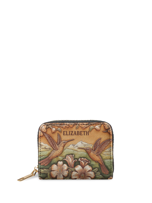 Hummingbird Flower HTRZ02012598WM Mini Wallet