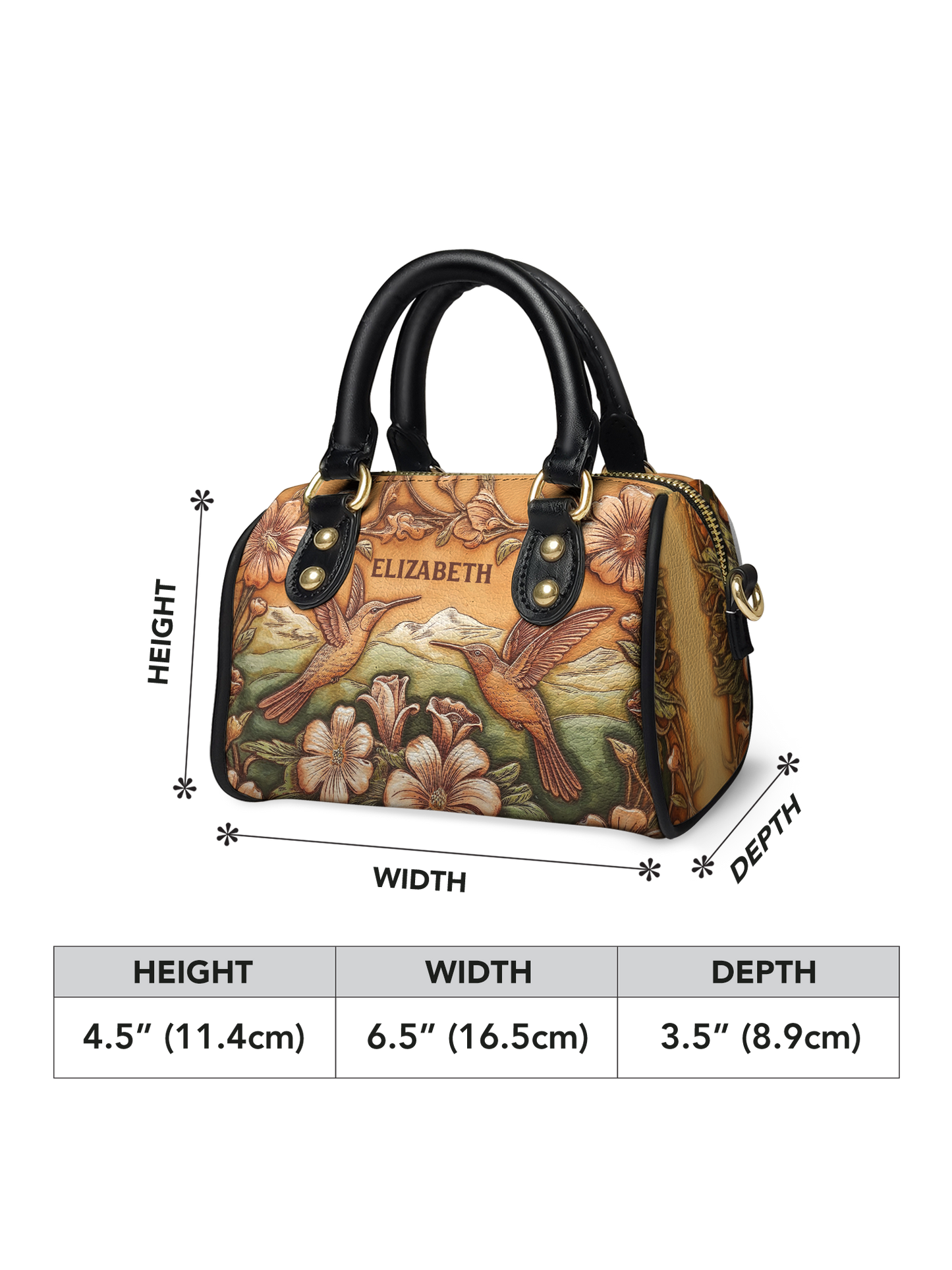 Hummingbird Flower ANRZ02013704XP Mini Satchel