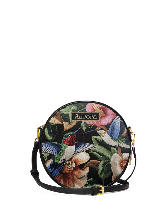 Hummingbird Flower HHRZ02013404TW Circle Crossbody Bag