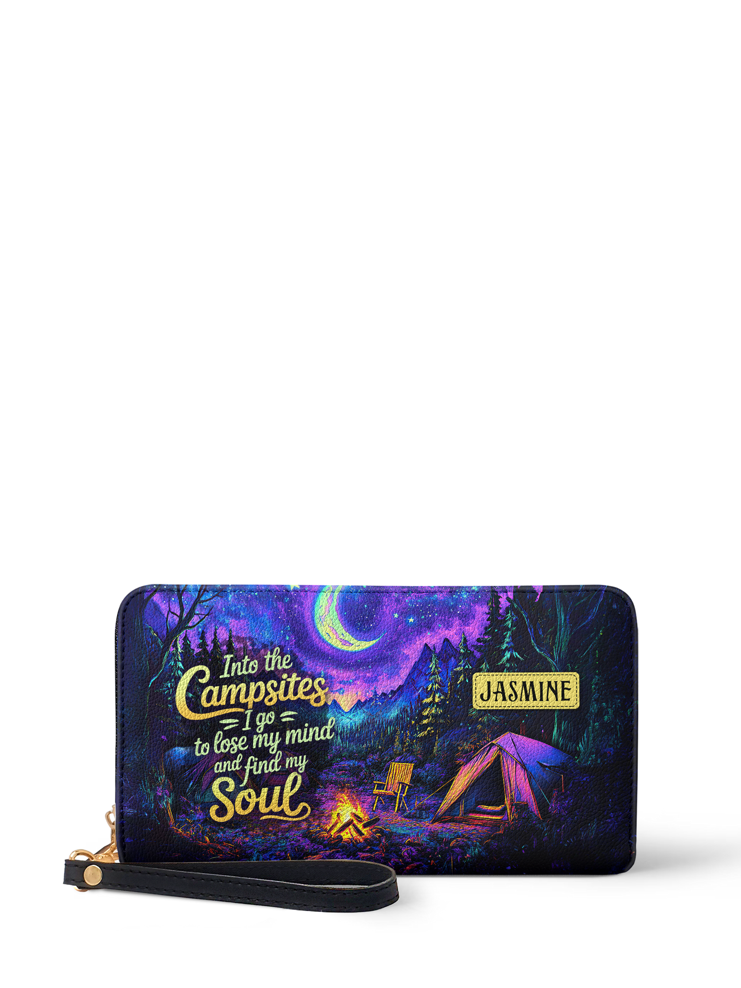 Into The Campsites I Go To Lose My Mind And Find My Soul Campfire Jungle HTRZ02015985SZ Wallet