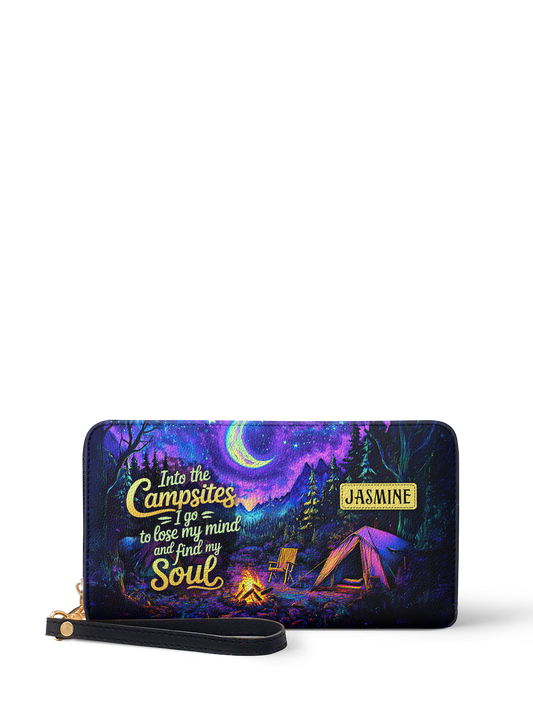 Into The Campsites I Go To Lose My Mind And Find My Soul Campfire Jungle HTRZ02015985SZ Wallet