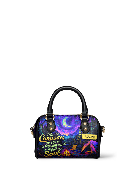 Into The Campsites I Go To Lose My Mind And Find My Soul Campfire Jungle ANRZ02017587JZ Mini Satchel