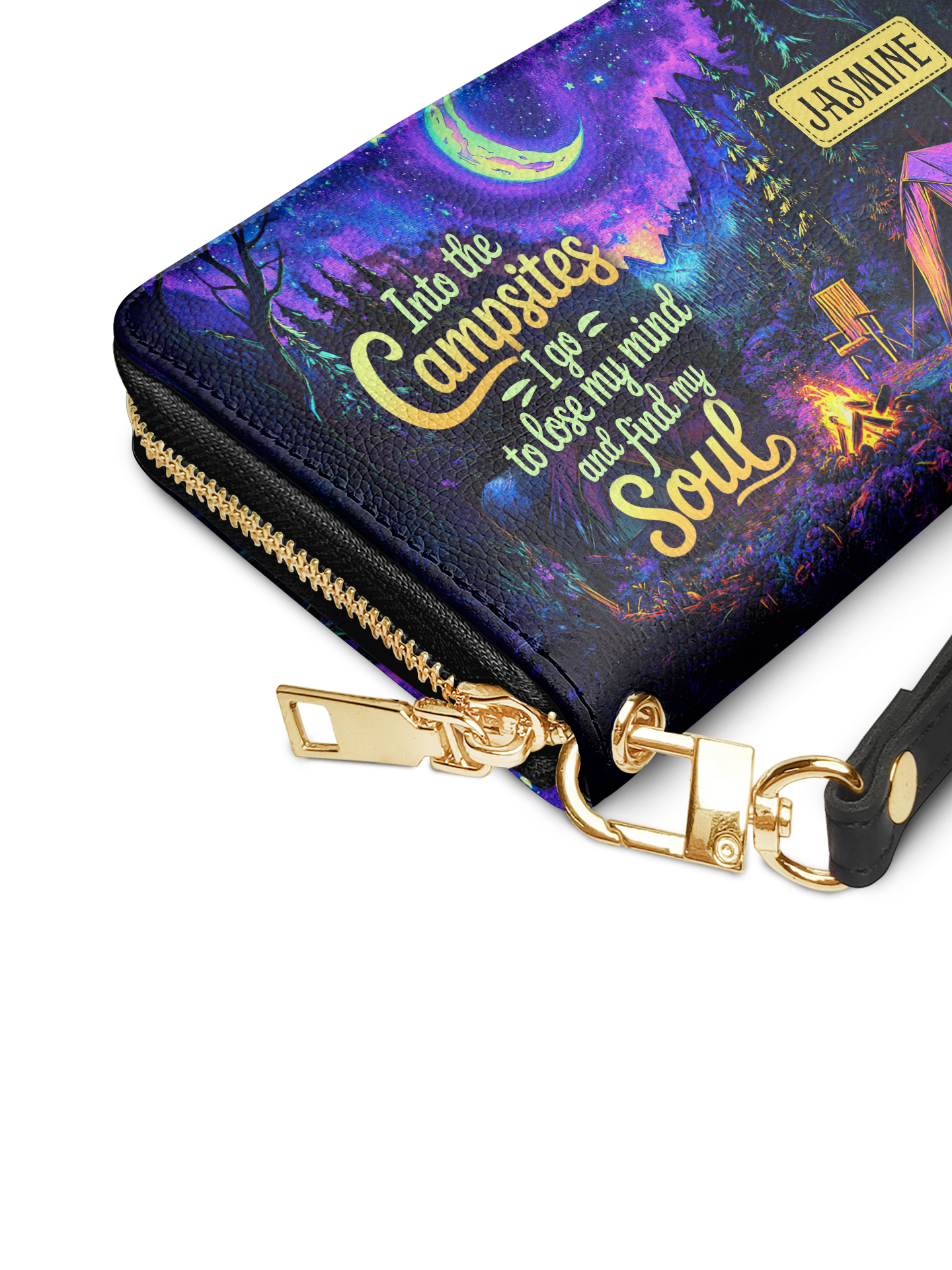 Into The Campsites I Go To Lose My Mind And Find My Soul Campfire Jungle HTRZ02015985SZ Wallet