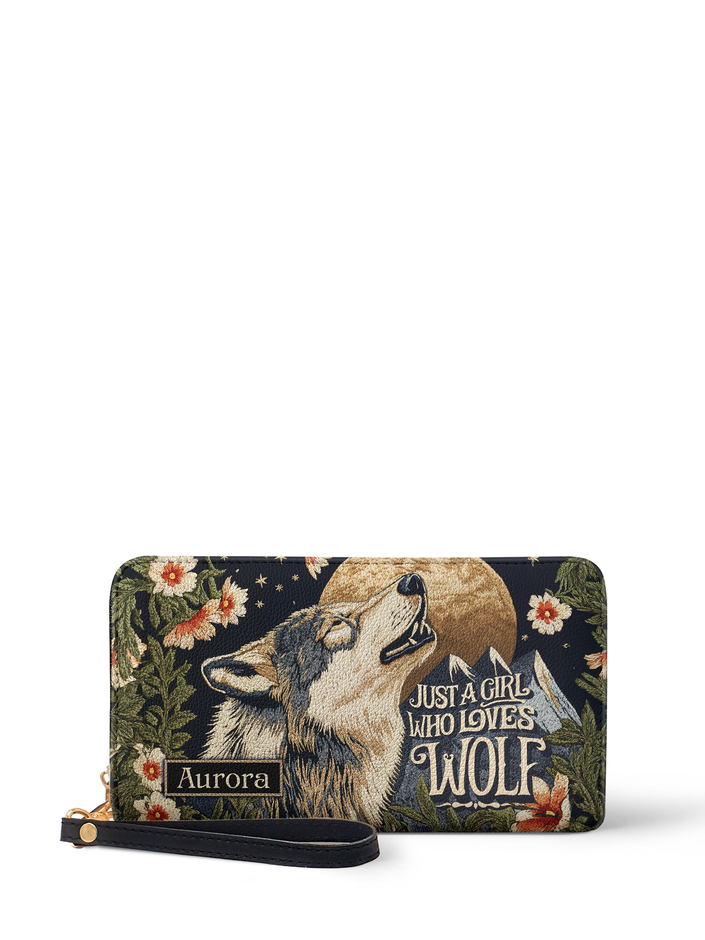 Just A Girl Who Loves Wolf Jungle HTRZ02014522HP Wallet