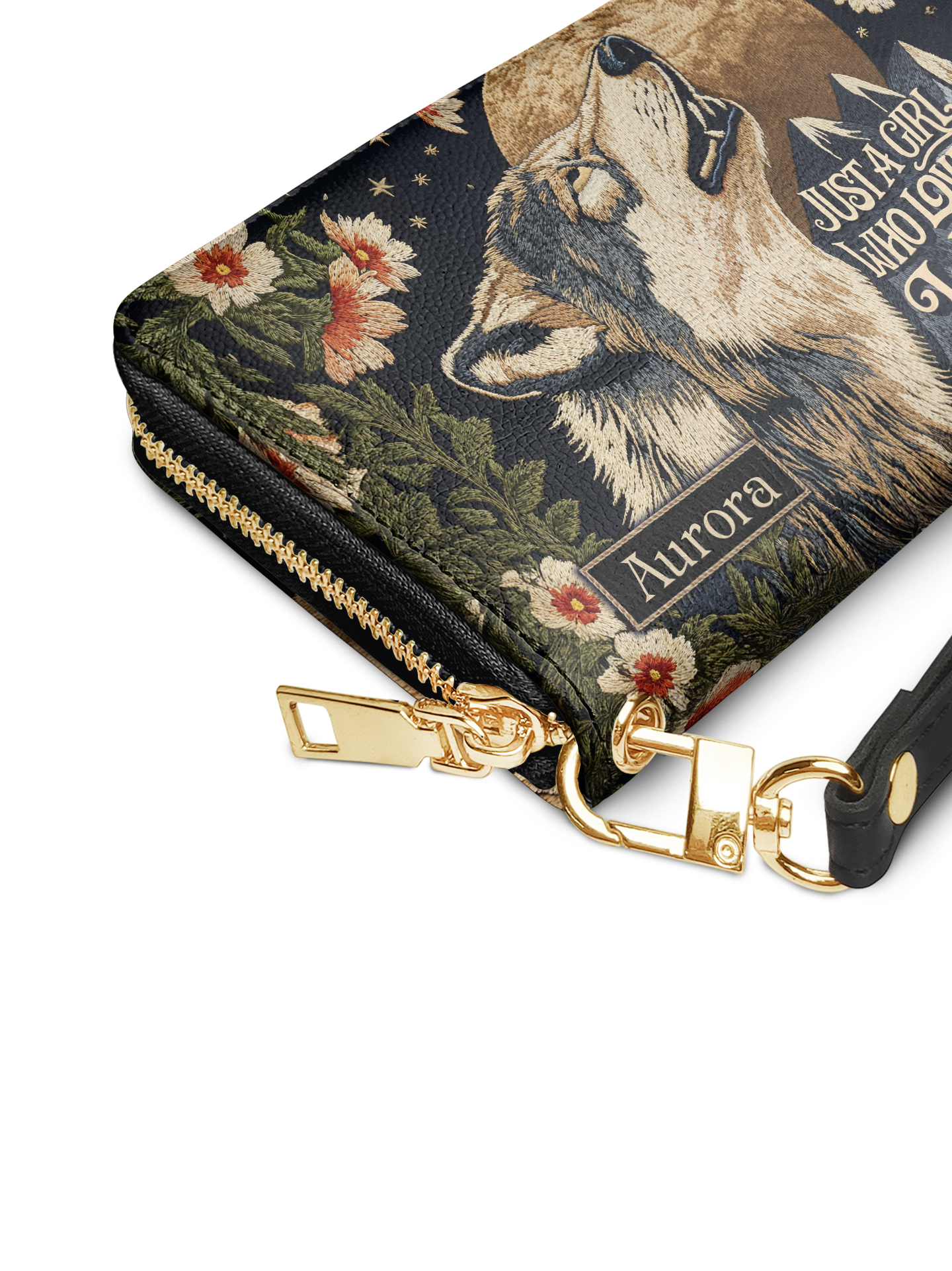 Just A Girl Who Loves Wolf Jungle HTRZ02014522HP Wallet