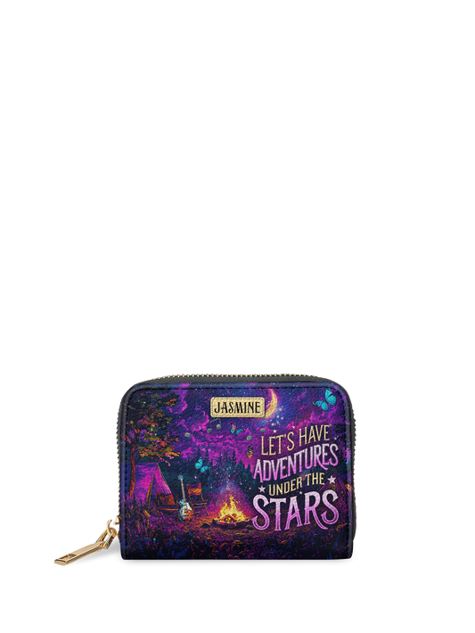 Lets Have Adventures Under The Stars Campfire Jungle HTRZ02010438GP Mini Wallet