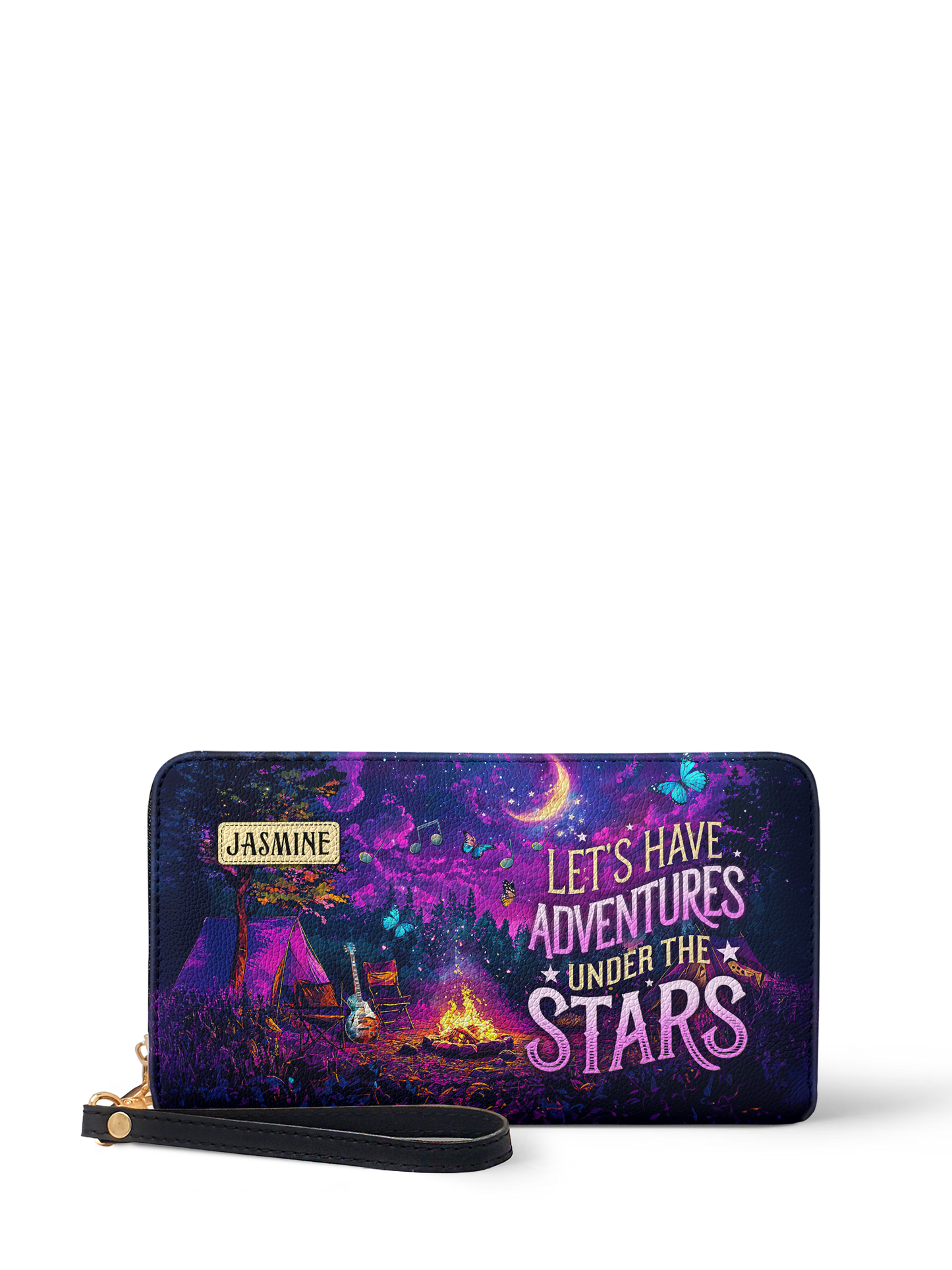 Lets Have Adventures Under The Stars Campfire Jungle HTRZ02014290JV Wallet