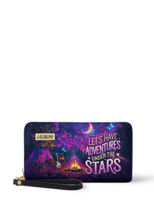 Lets Have Adventures Under The Stars Campfire Jungle HTRZ02014290JV Wallet