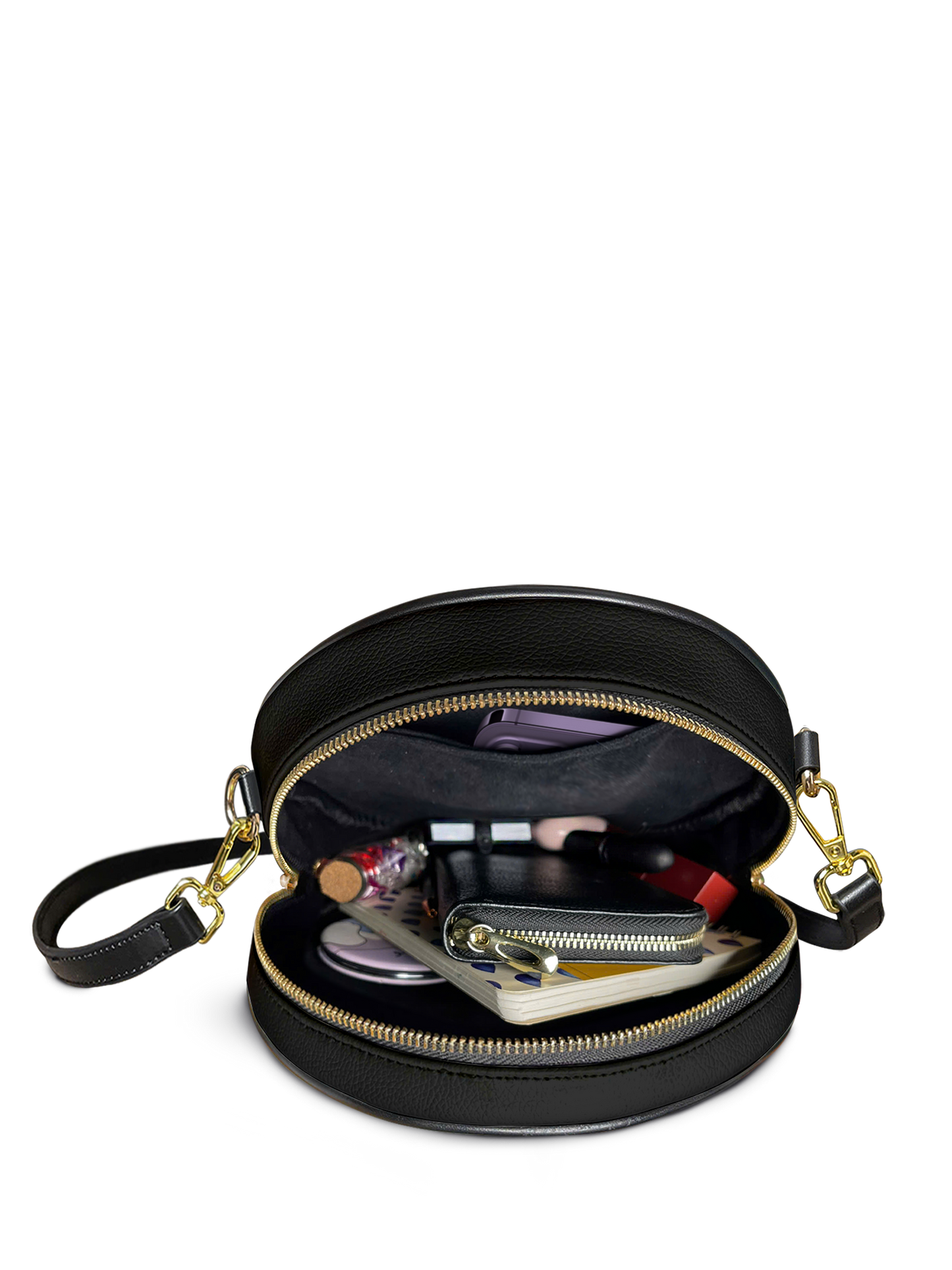 Lets Have Adventures Under The Stars Campfire Jungle HHRZ02013615IR Circle Crossbody Bag