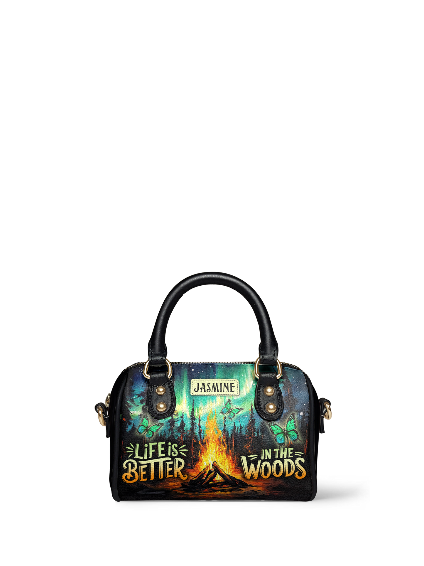 Life Is Better In The Woods Campfire Jungle ANRZ02015684ZG Mini Satchel