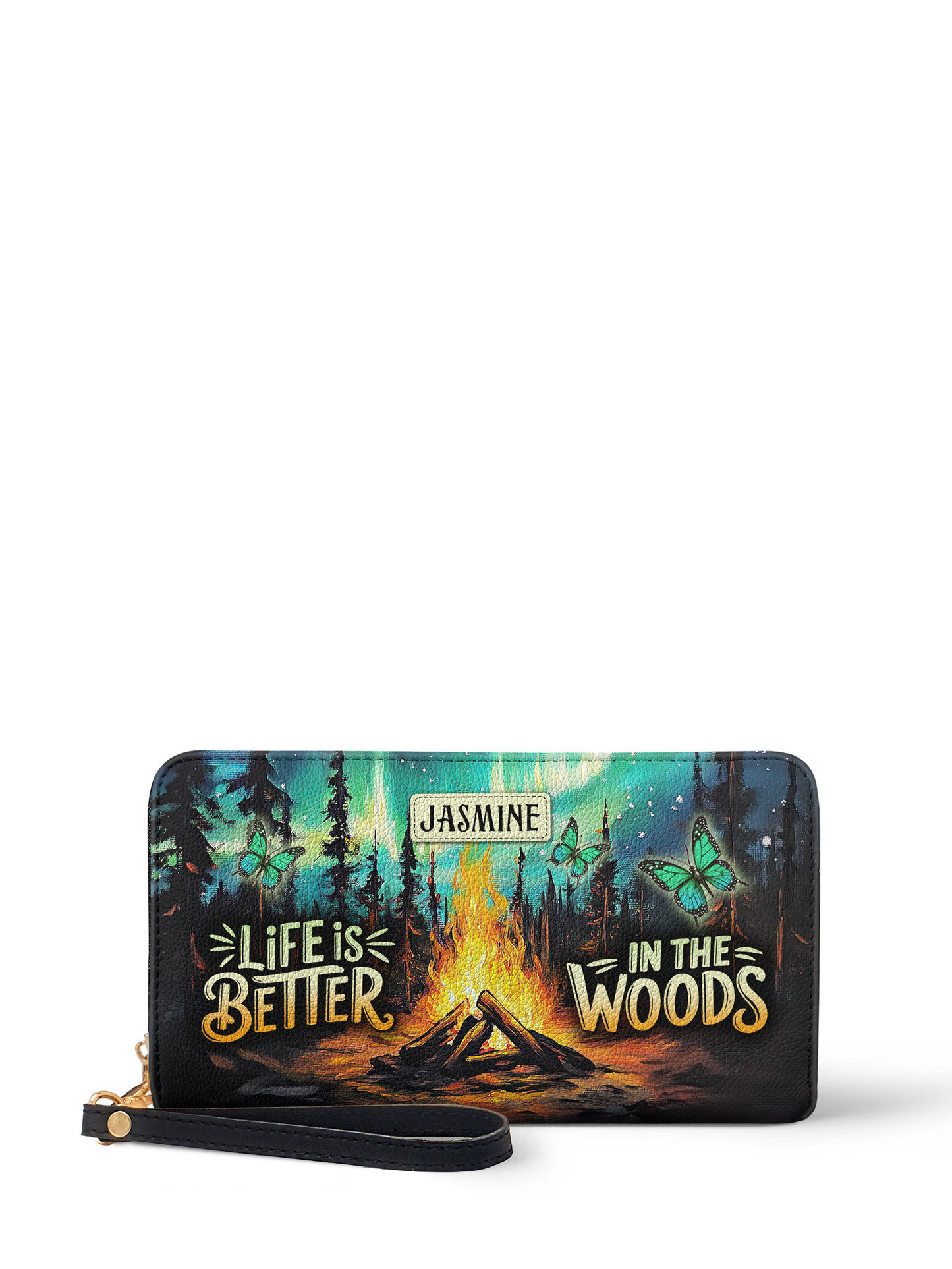 Life Is Better In The Woods Campfire Jungle HTRZ02015779AE Wallet