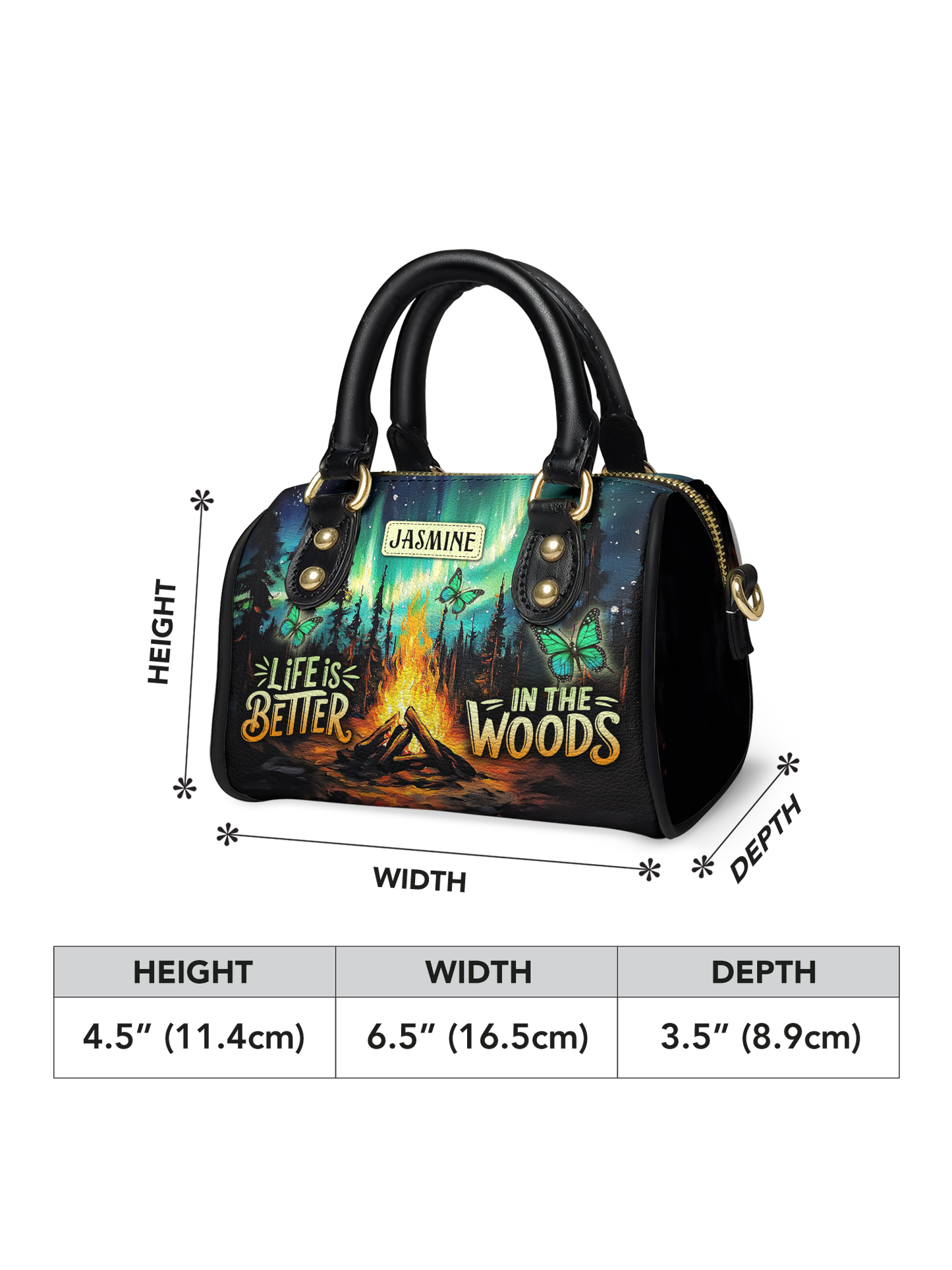 Life Is Better In The Woods Campfire Jungle ANRZ02015684ZG Mini Satchel