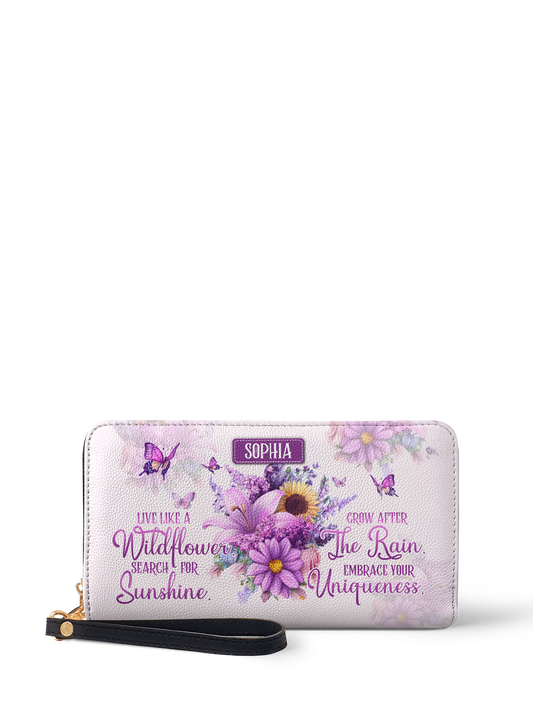 Live Like A Wildflower Search For Sunshine Grow After The Rain Embrace You Uniqueness Butterfly HTRZ02012538IK Wallet