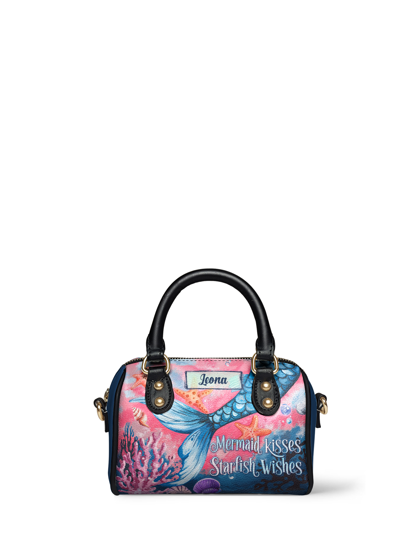 Mermaid Kisses Starfish Wishes Beach ANRZ02018376FW Mini Satchel