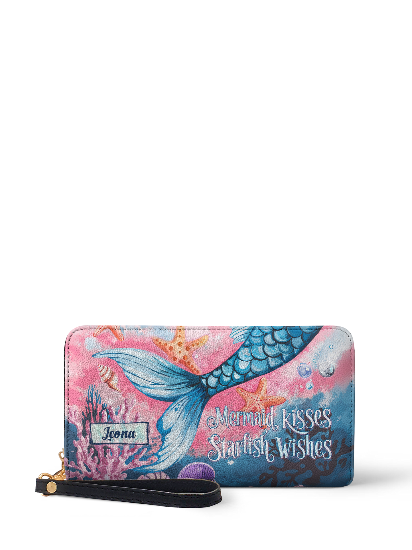 Mermaid Kisses Starfish Wishes Beach HTRZ02014879KF Wallet