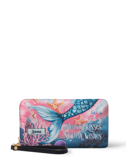 Mermaid Kisses Starfish Wishes Beach HTRZ02014879KF Wallet