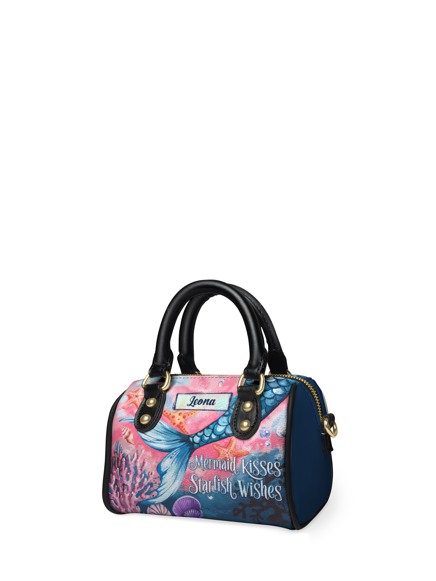 Mermaid Kisses Starfish Wishes Beach ANRZ02018376FW Mini Satchel