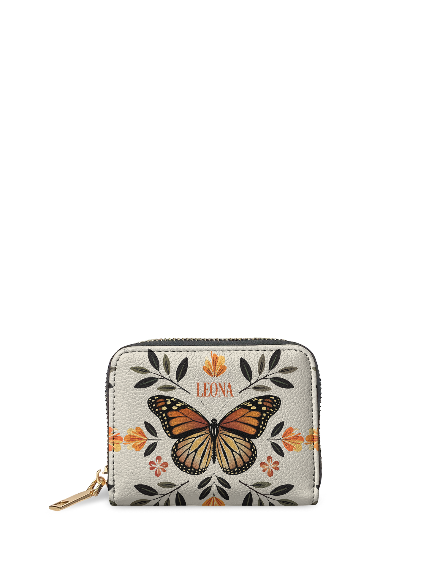 Minimalist Butterfly Flower HTRZ02014901VF Mini Wallet