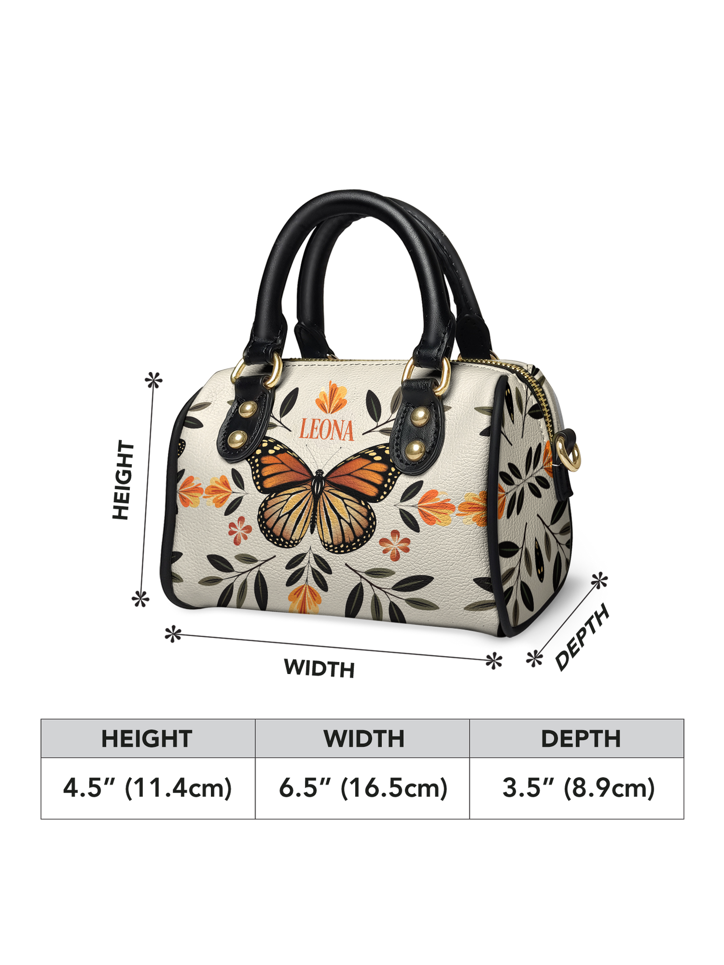 Minimalist Butterfly Flower ANRZ02018719MI Mini Satchel