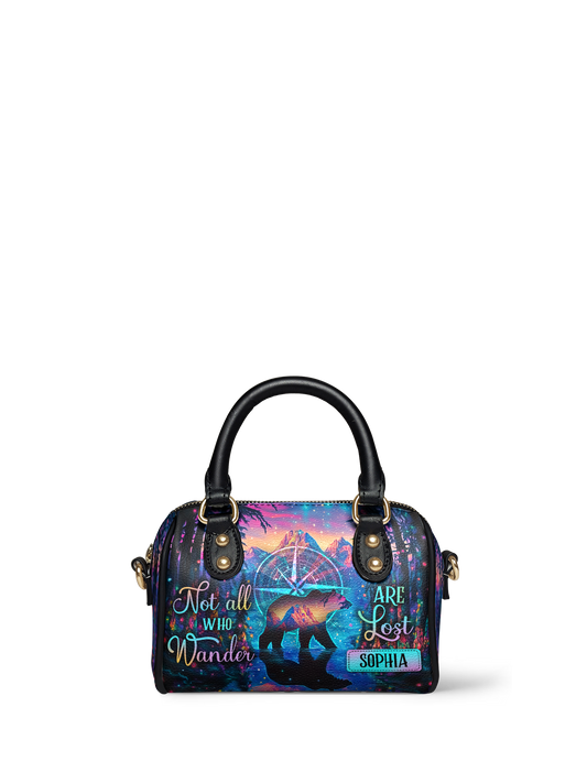 Not All Who Wander Are Lost Bear Jungle ANRZ02019442ER Mini Satchel