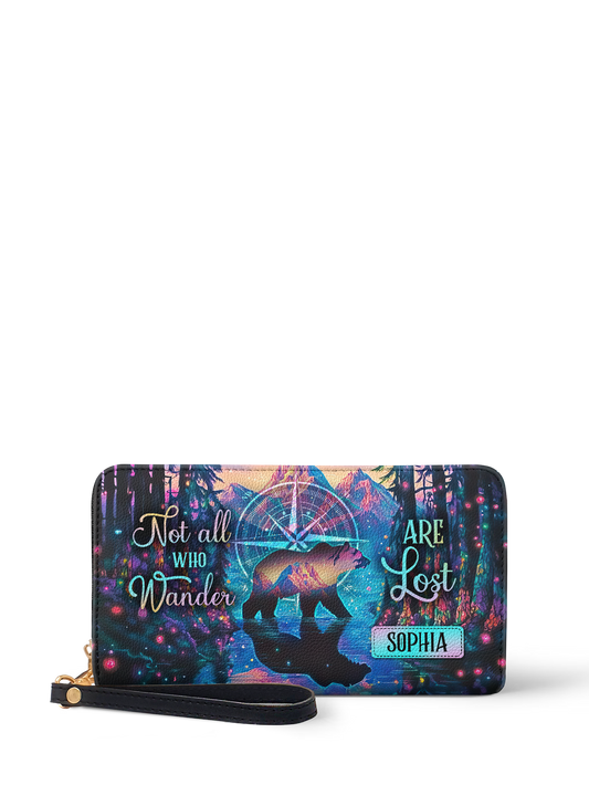 Not All Who Wander Are Lost Bear Jungle HTRZ02013505UC Wallet