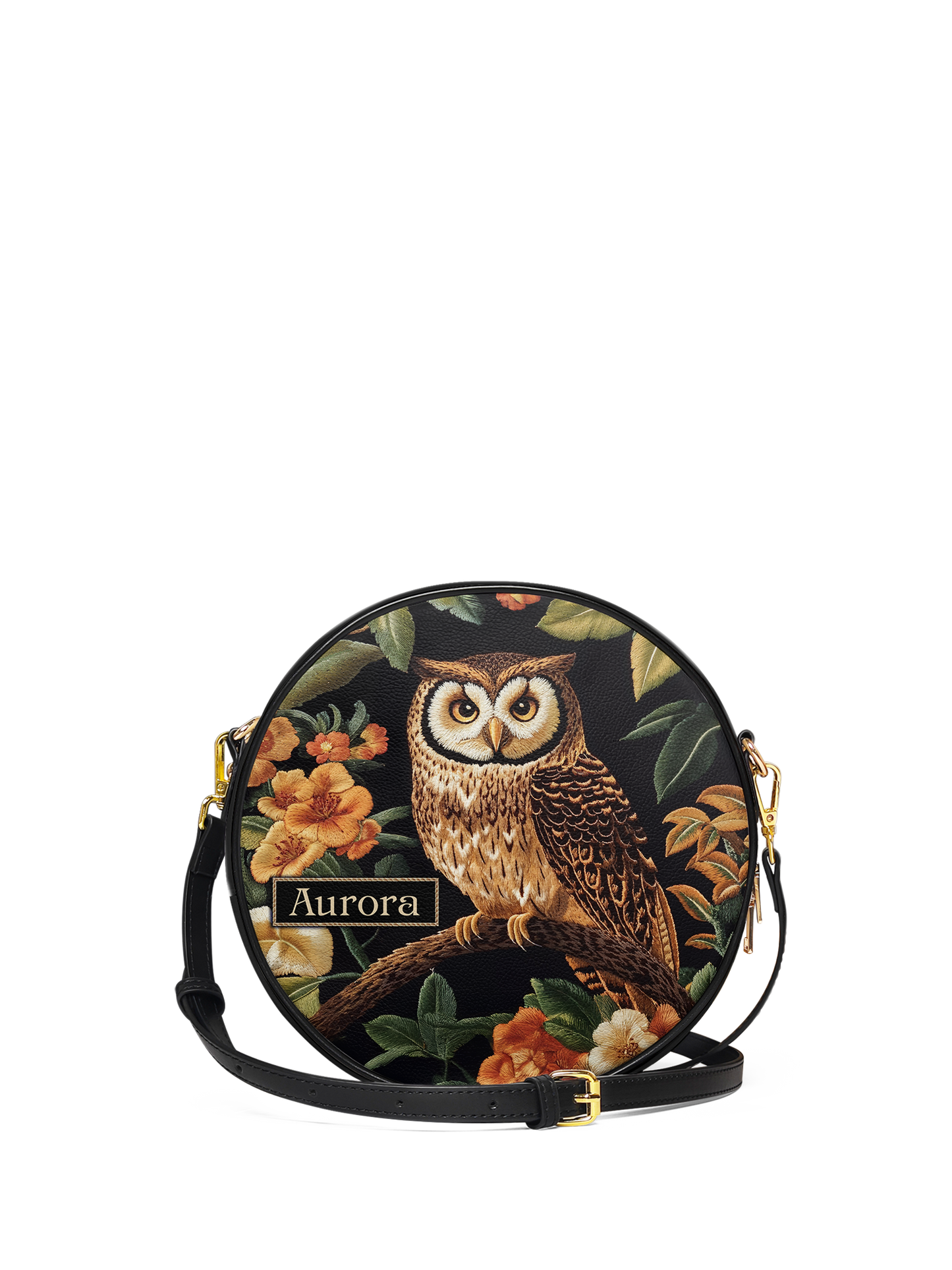 Owl Flower HHRZ07011542ZJ Circle Crossbody Bag