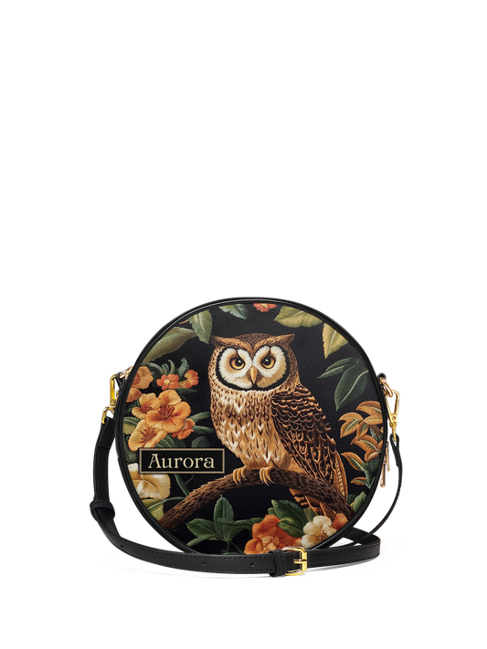 Owl Flower HHRZ07011542ZJ Circle Crossbody Bag