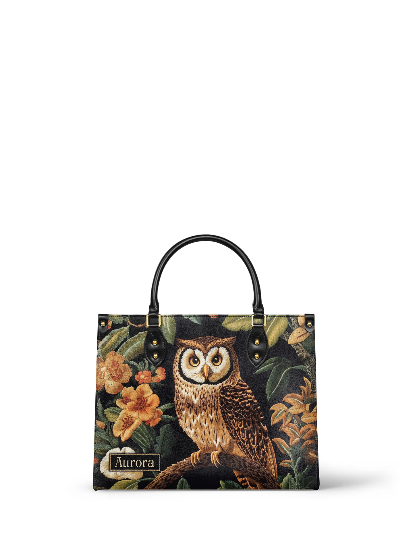 Owl Flower HTRZ27127805BE Leather Bag