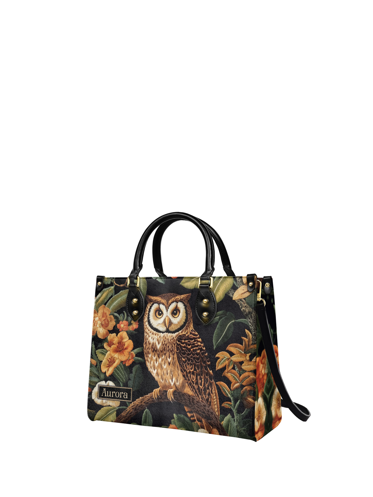 Owl Flower HTRZ27127805BE Leather Bag