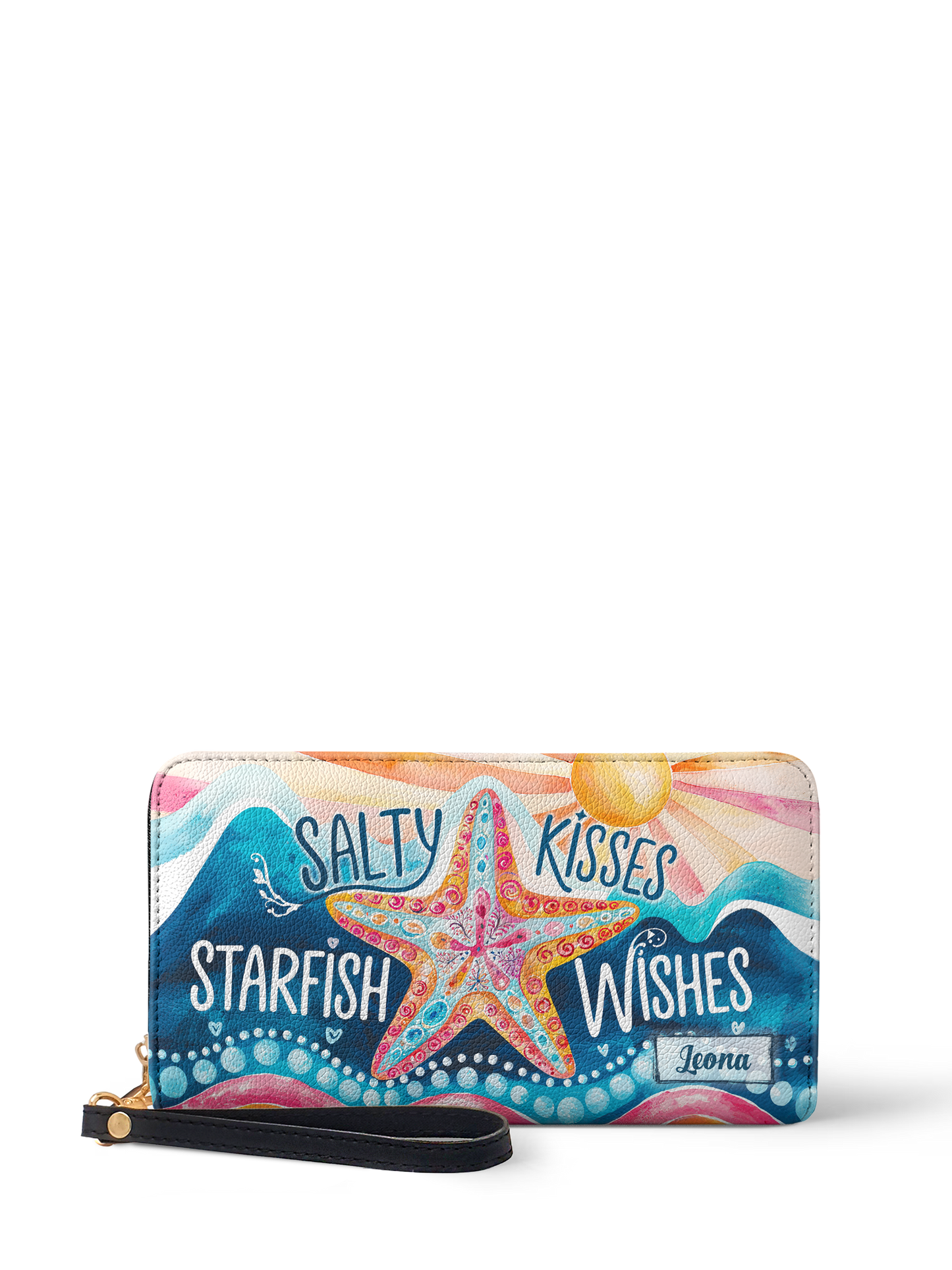 Salty Kisses Starfish Wishes Beach HTRZ02019990ZW Wallet