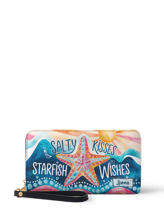 Salty Kisses Starfish Wishes Beach HTRZ02019990ZW Wallet