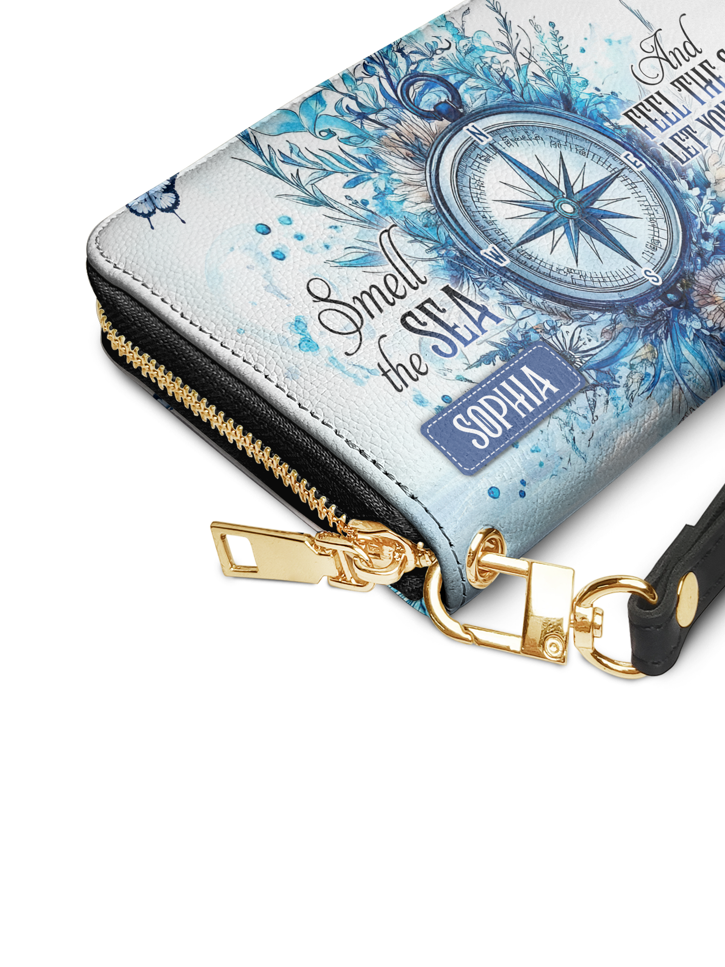 Smell The Sea And Feel The Sky Let Your Soul And Spirit Fly Compass HTRZ02016640DZ Wallet