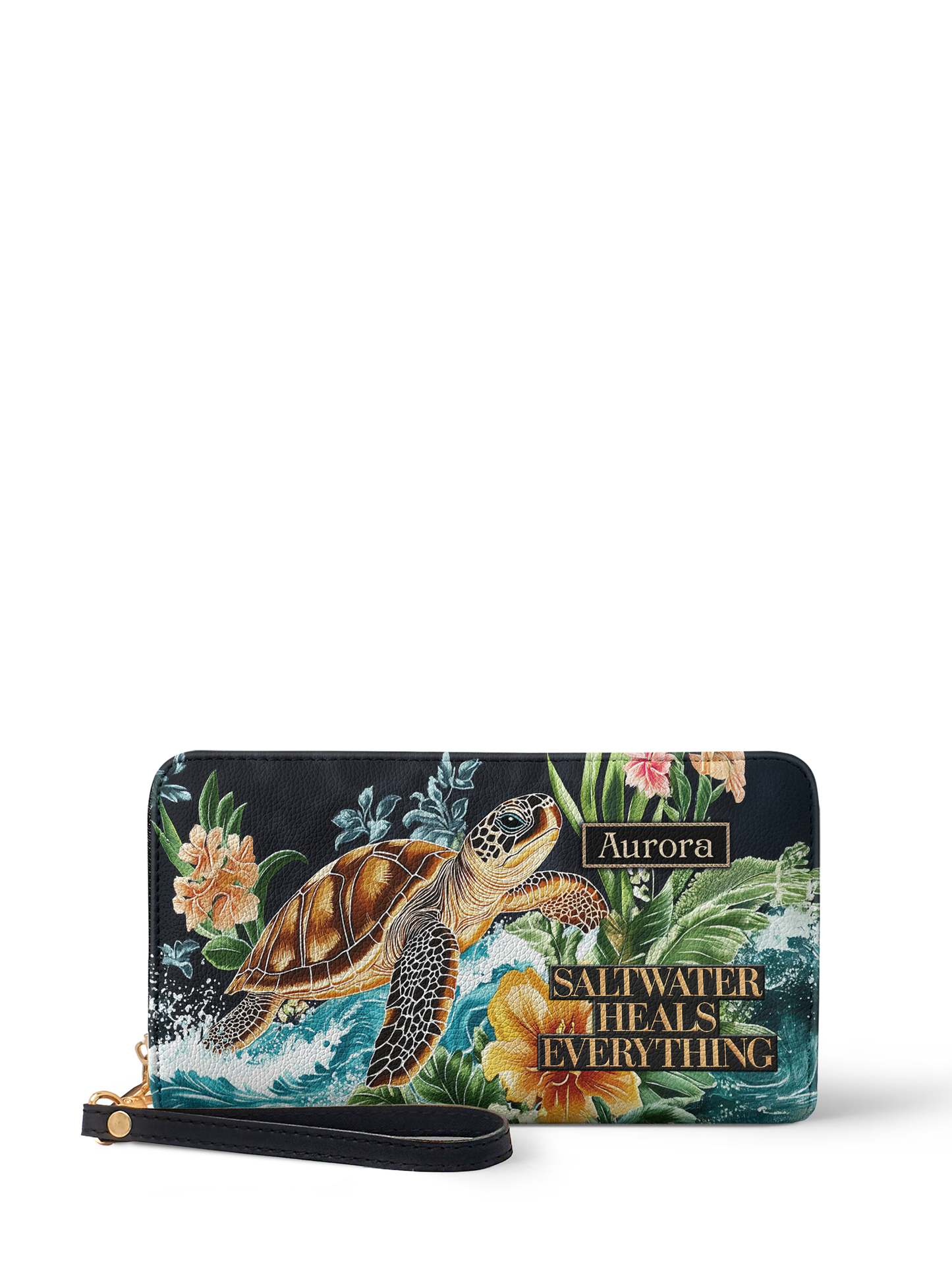 Saltwater Heals Everything Turtle Beach HTRZ02016229DO Wallet