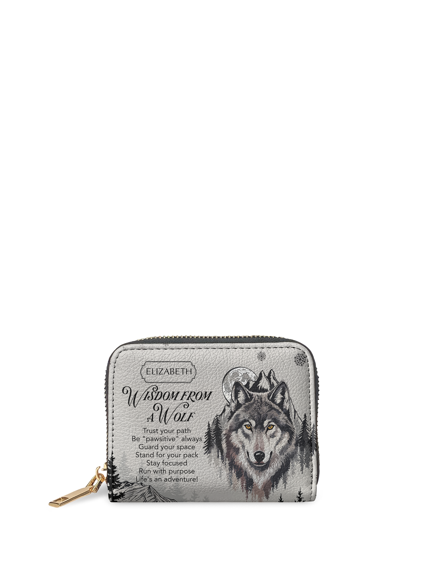 Wisdom From A Wolf HTRZ02013637SE Mini Wallet