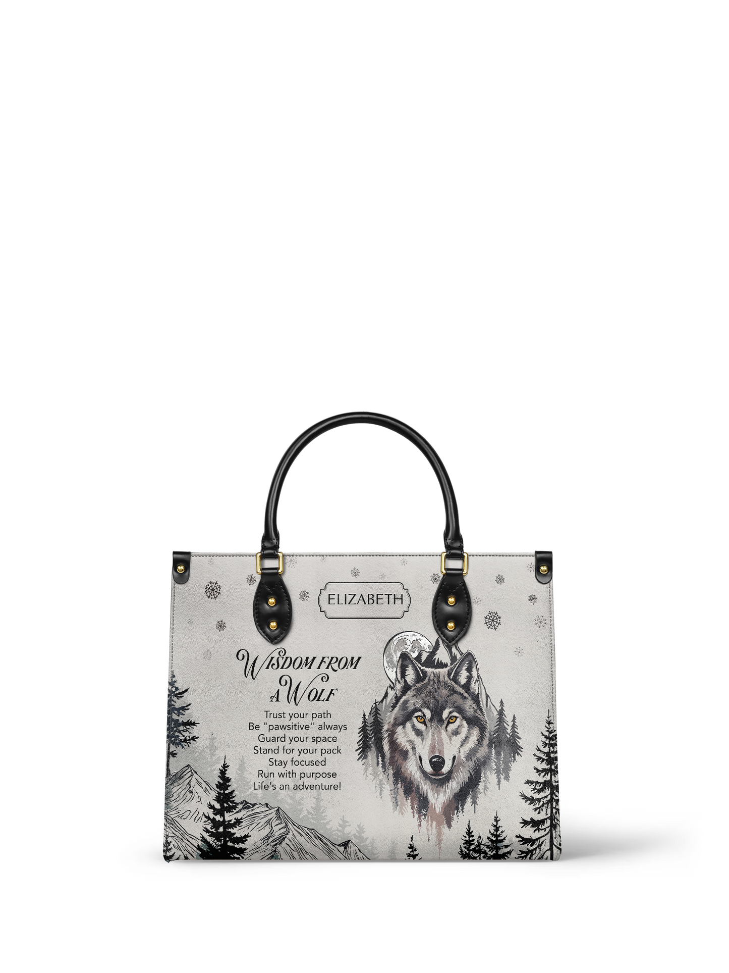 Wisdom From A Wolf ANRZ27128498FA Leather Bag