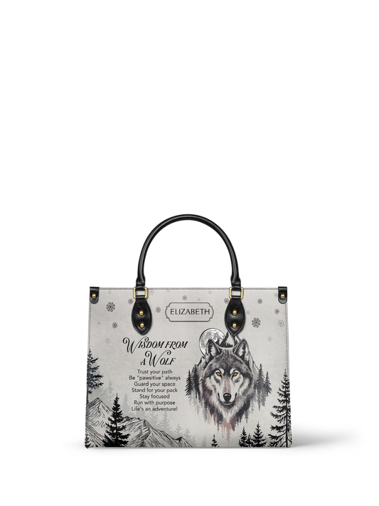 Wisdom From A Wolf ANRZ27128498FA Leather Bag