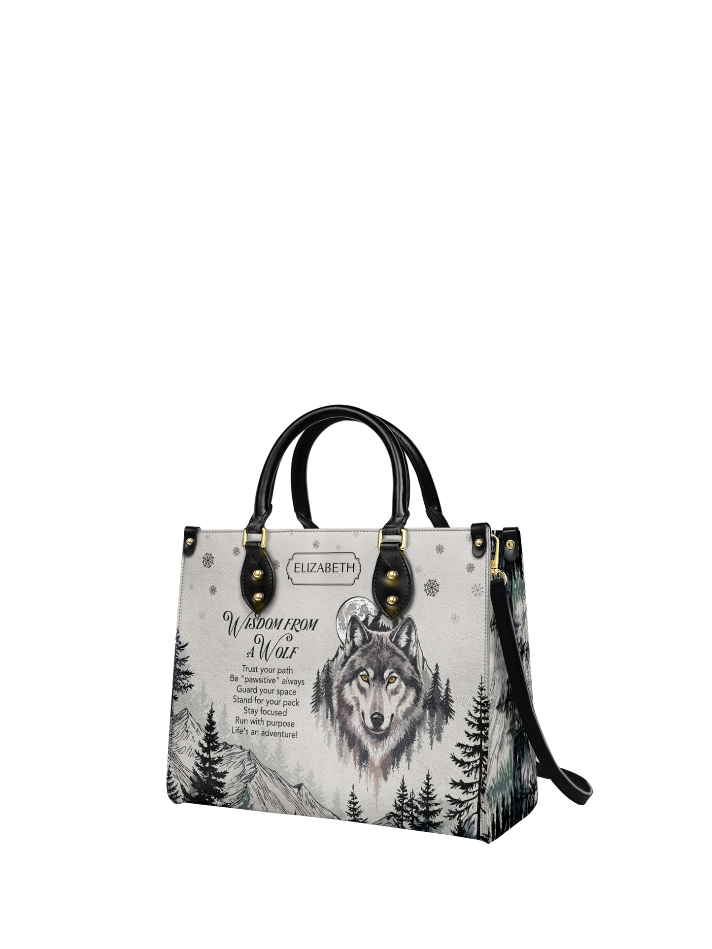 Wisdom From A Wolf ANRZ27128498FA Leather Bag