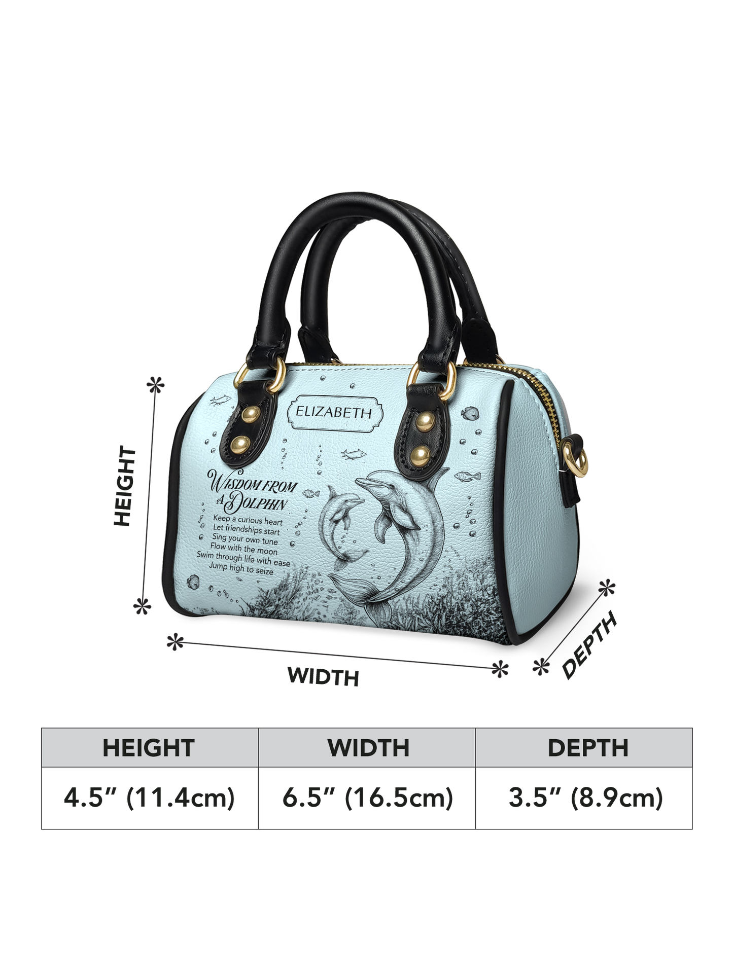 Wisdom From A Dolphin ANRZ02011919PJ Mini Satchel