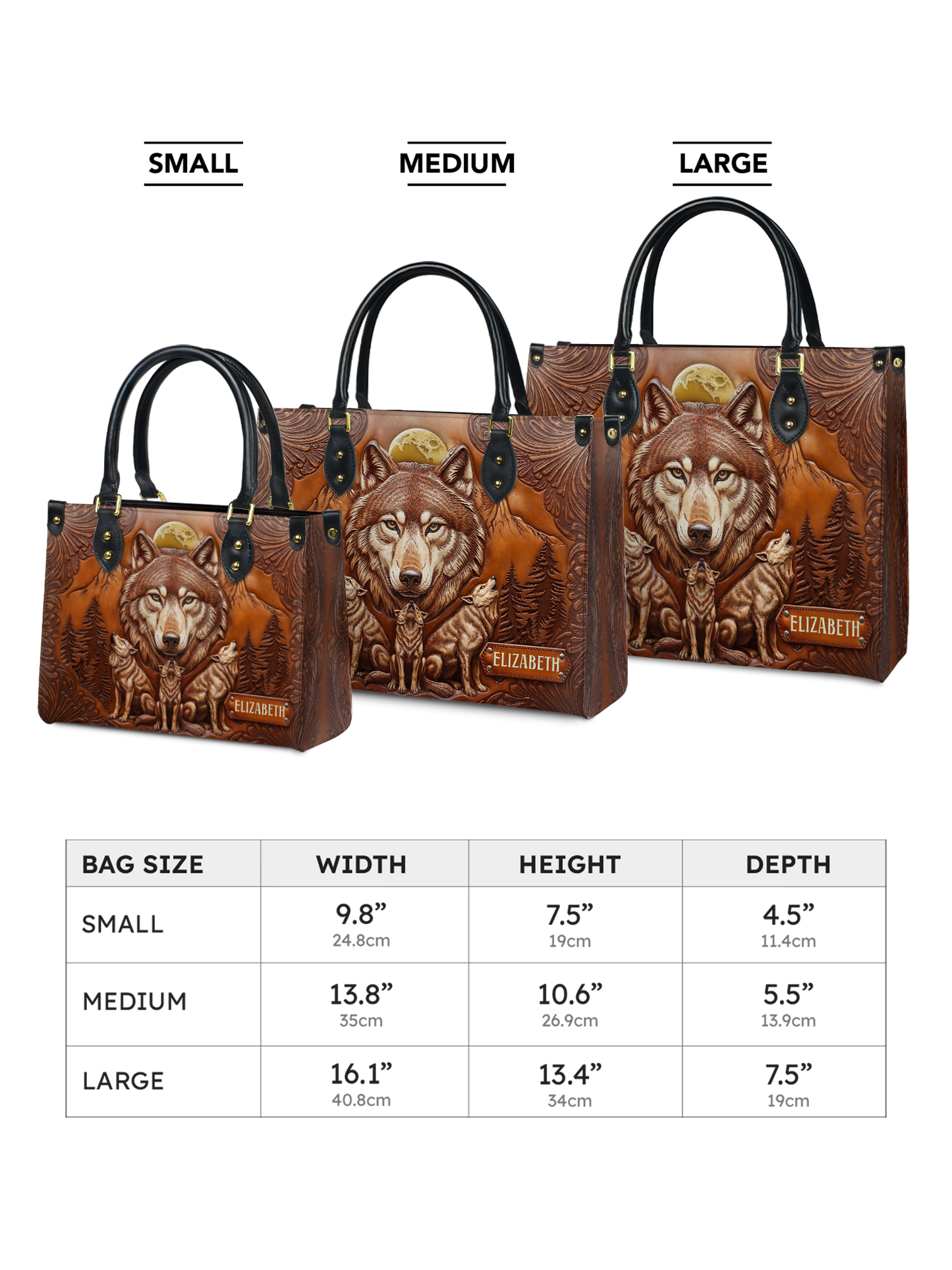 Wolf Jungle ANRZ27129744BQ Leather Bag