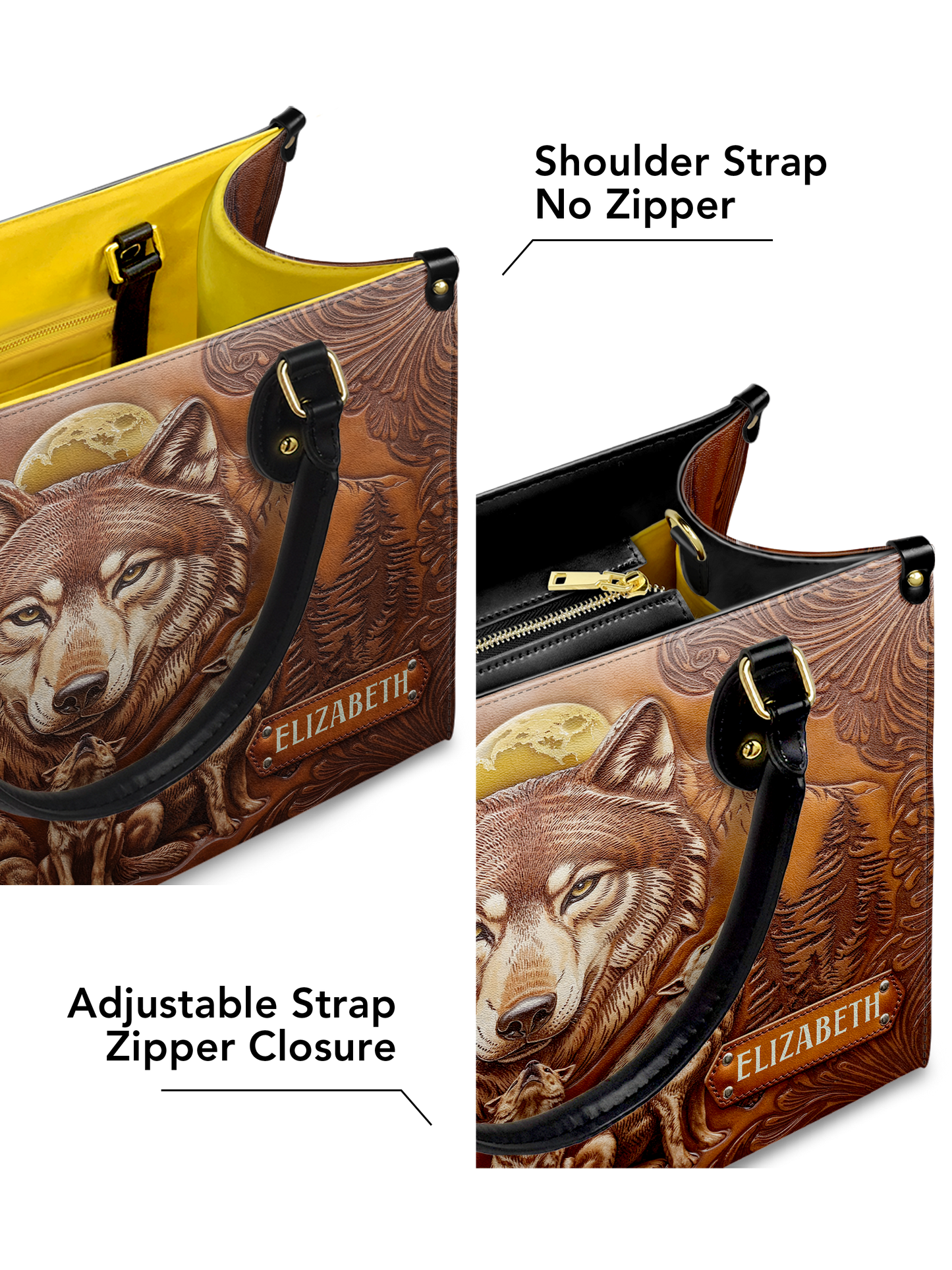 Wolf Jungle ANRZ27129744BQ Leather Bag